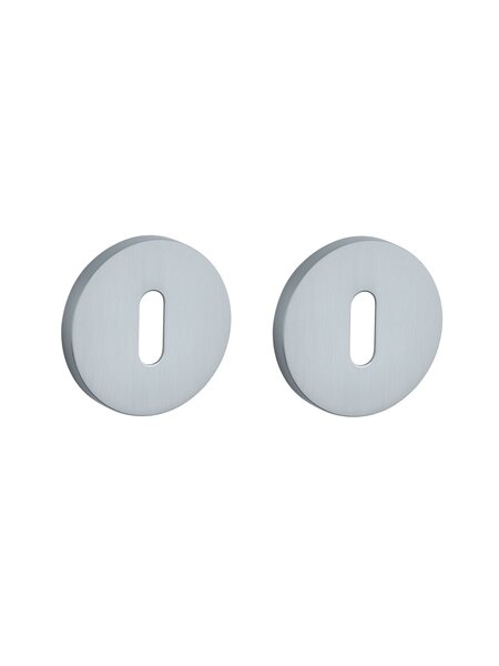 Aprile sleutelplaatjes rond Ø 53x7mm Chroom Satiné