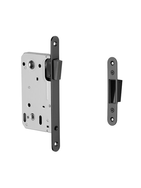 Magneetslot 2869 WC 90mm - 196x18mm - mat zwart