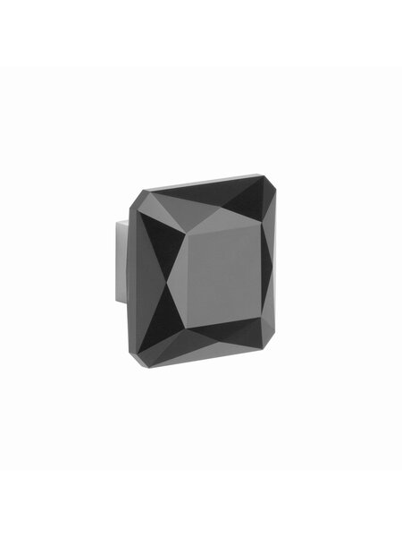 Aprile meubelknop 1065-S - Gepolijst Chrome / zwart Crystal