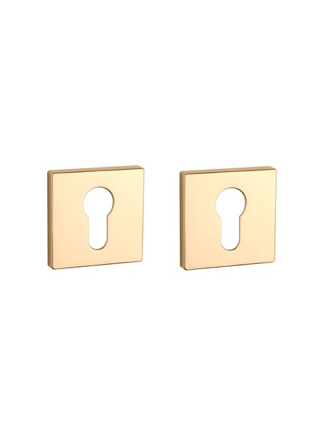 Aprile Aprile cilinderplaatjes RT vierkant 52x52x7mm Goud gepolijst PVD