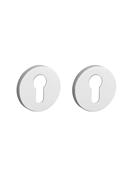 Aprile Aprile cilinderplaatjes rond Ø 52x7mm Chroom gepolijst