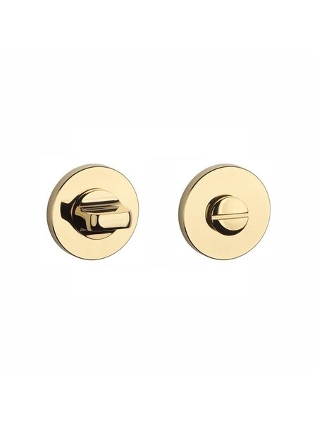 Aprile Aprile WC garnituur rond Ø 52x7mm Goud gepolijst PVD