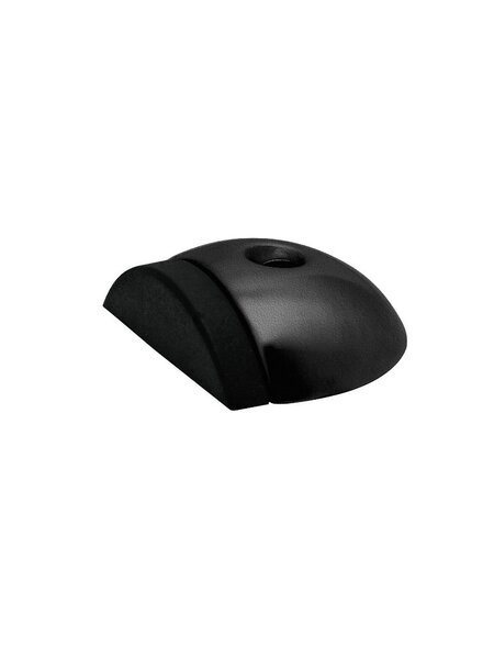 Artitec Zwarte deurstopper vloermontage Ø 56mm