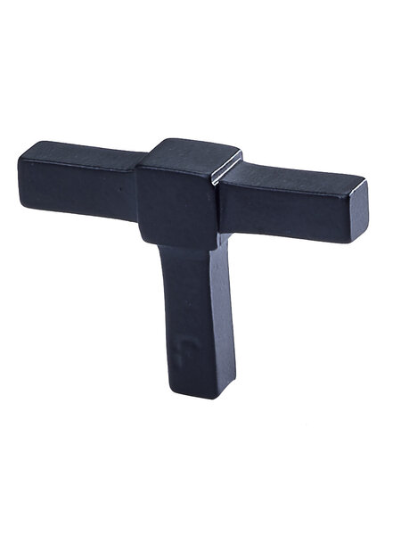 JOLIE JOLIE meubelknop T-  CROSS in het zwart