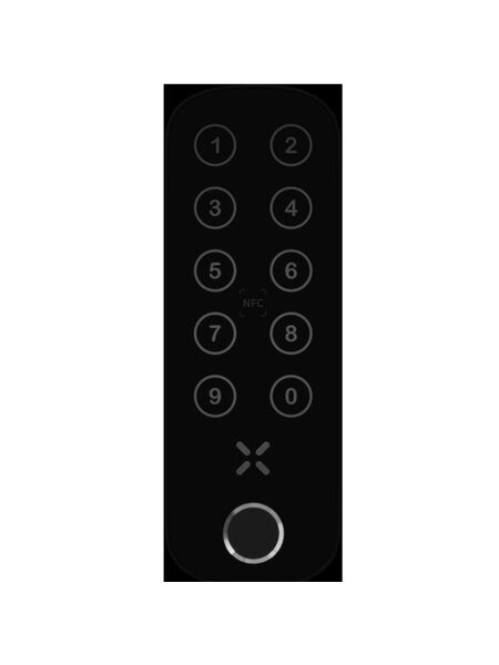 Black X Black X xPad+ codepaneel met vingerafdrukscanner - Zwart