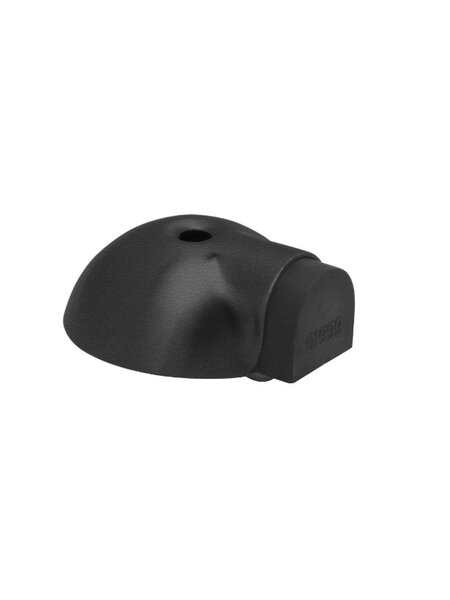 Artitec Zwarte deurstopper vloermontage Ø 57mm