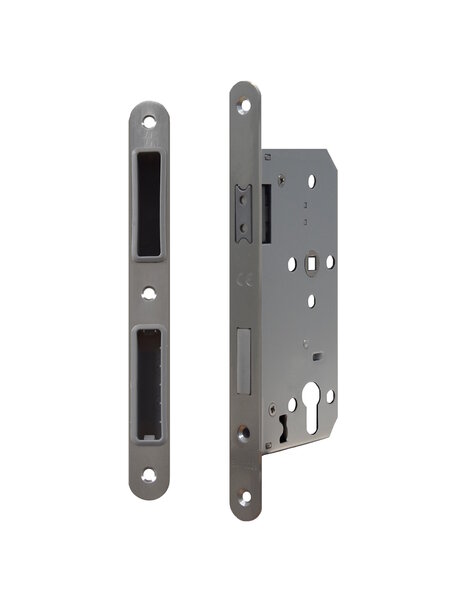 DKS Magneetslot PZ- 235x20mm - Asmaat 72mm - Doorn 55mm - RVS - met sluitplaat