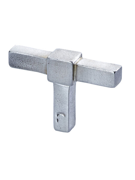 JOLIE JOLIE meubelknop T-  CROSS in Old Silver