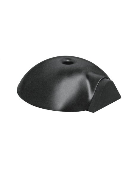 Artitec Zwarte deurstopper vloermontage Ø 84mm