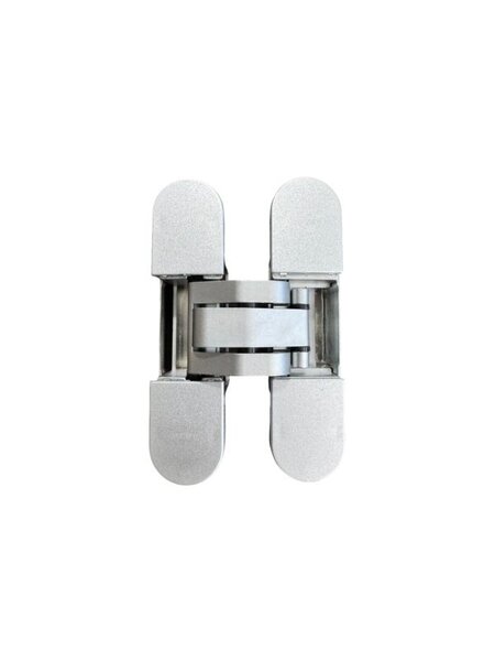 JAIROL Onzichtbaar scharnier 3D 95x23 mm – 60 kg – Mat chroom