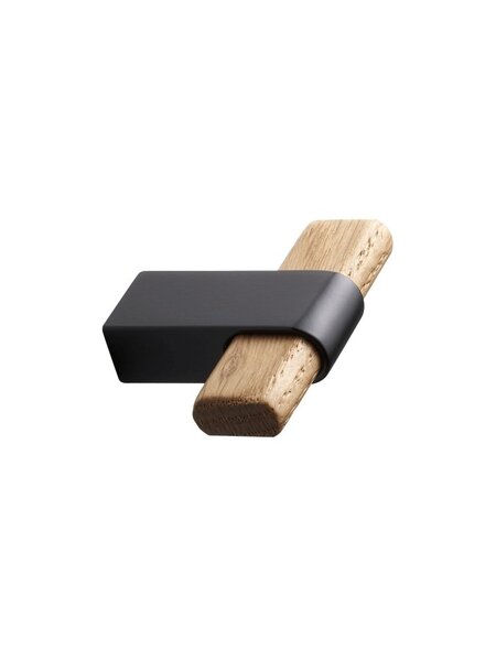 Furnipart Meubelknop CROSSING 50 mm  gelakt hout - zwart