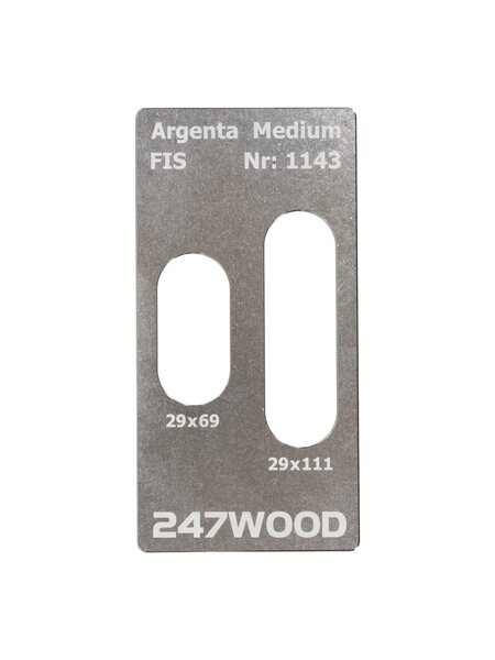 247WOOD 247WOOD inlegplaat ARGENTA MEDIUM 111x29 en KUBICA K6700