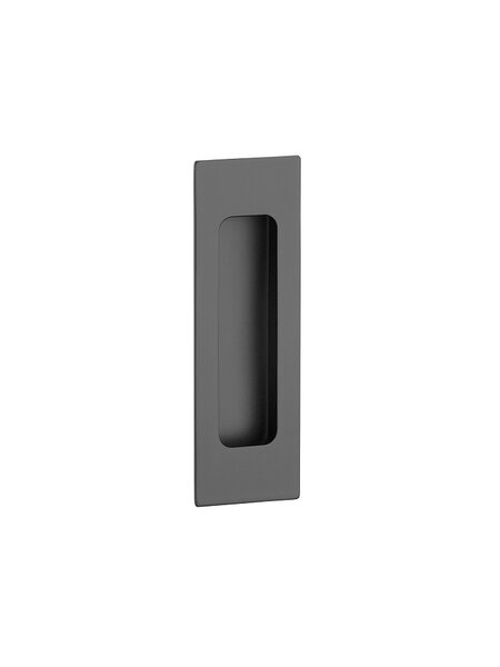 STERK Mat zwarte schuifdeurkom 1716 - rechthoekig 120x40 mm