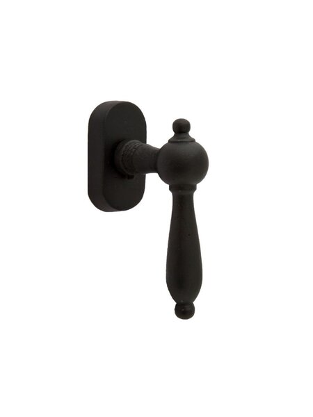 Dauby Stuk raamklink BE1212 zwart (N) 115mm
