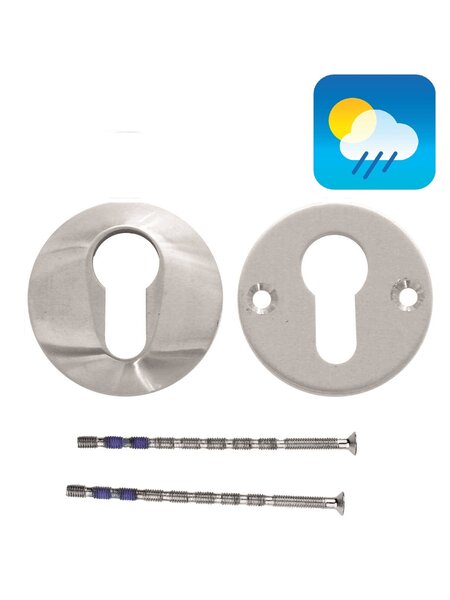 HDD Veiligheidscilinderplaatjes 10 mm - RVS- Rond PZ