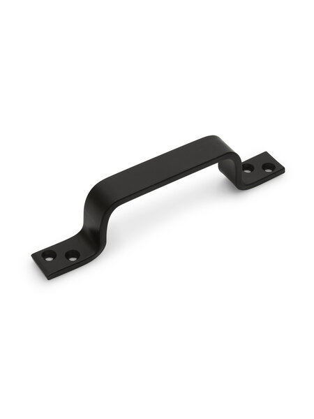 Dulimex Zwarte deurgreep staal 140 mm