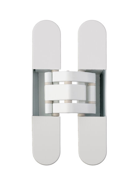 Otlav Wit onzichtbaar 3D scharnier Otlav IN230120 - 120x23mm 60kg