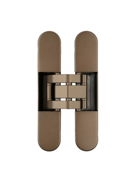 Otlav Onzichtbaar 3D scharnier Otlav IN230120 - 120x23mm 60kg - Brons
