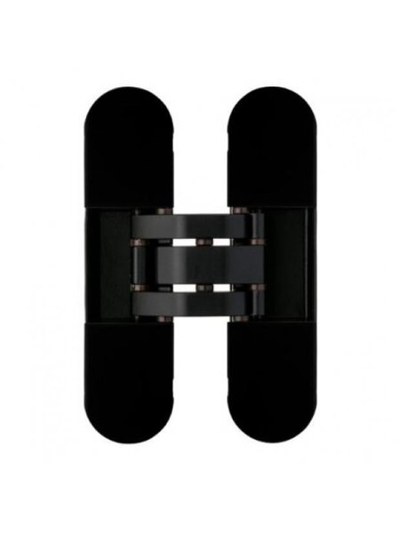Otlav Zwart onzichtbaar 3D scharnier - Otlav IN300120 - 120x30mm - 60kg