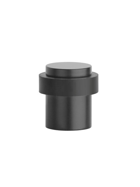 STERK Zwarte deurstopper 1718 - vloer Ø 38x40 mm