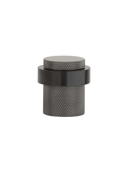 STERK Deurstopper 1721 - vloer Ø 38x40 mm- Basalt PVD - Kruislings geslepen