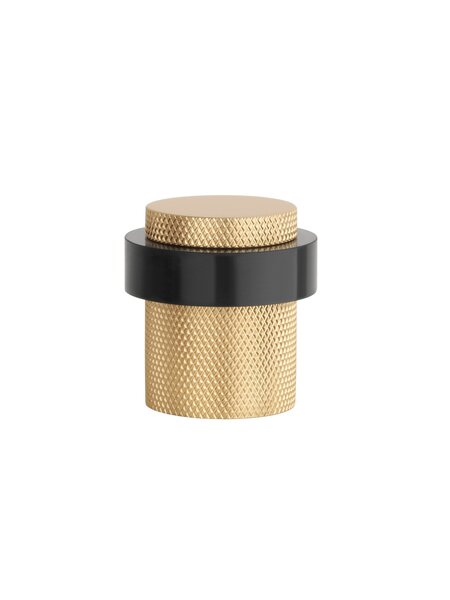STERK Deurstopper 1721 - vloer Ø 38x40 mm mat goud - Kruislings geslepen