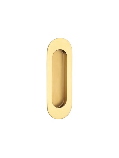 STERK Goud PVD schuifdeurkom 1717 - ovaal 120 x 40 mm