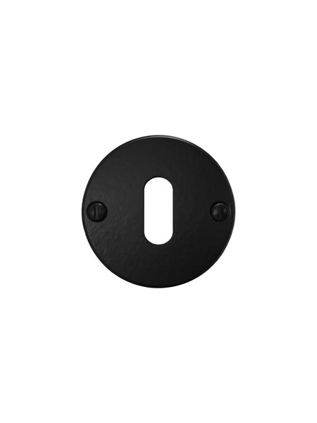 CRAFINO CRAFINO sleutelplaatjes rond MOON & TERRA - Craft Black - Ø50 mm - Per paar