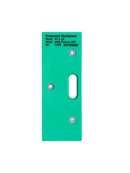 247WOOD 247WOOD freesmal sluitplaat 57x18 mm