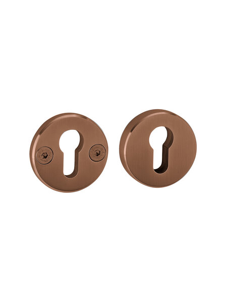 JNF Architectural Hardware Paar JNF veiligheidsrozetten voor cilinder – PVD Titanium Koper