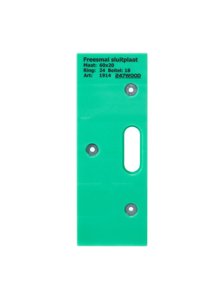 247WOOD 247WOOD freesmal voor AGB sluitplaat met inkapschelp – 60 x 20 mm