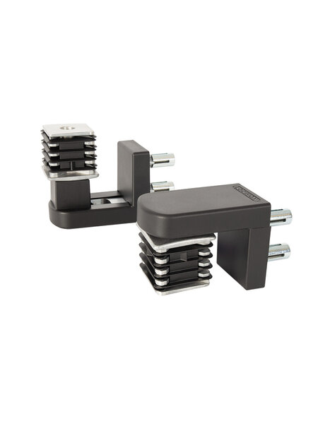 LOCINOX Scharnier 2- dimensioneel 90° regelbaar NOSHEHINGE-I- QF - 2 stuks