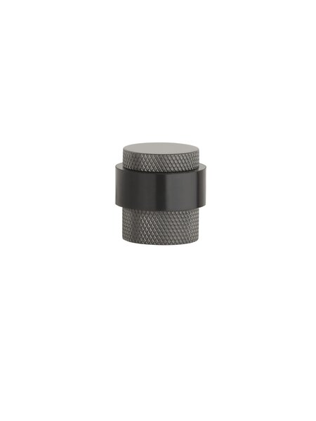 STERK Deurstopper 1722 - vloer Ø 30x30 mm- Basalt PVD - Kruislings geslepen