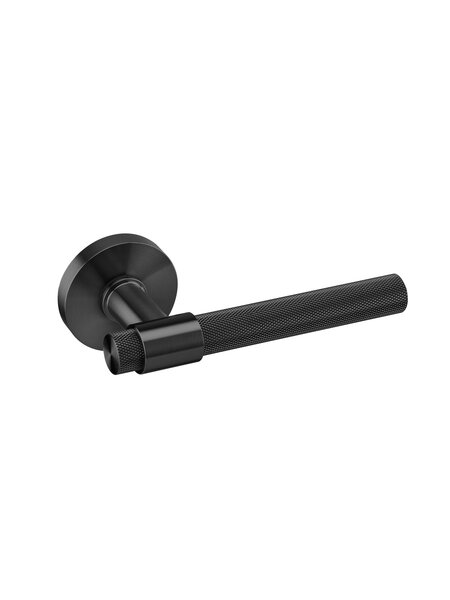 JNF Architectural Hardware JNF deurklinken op rond rozet - PVD Titanium Black
