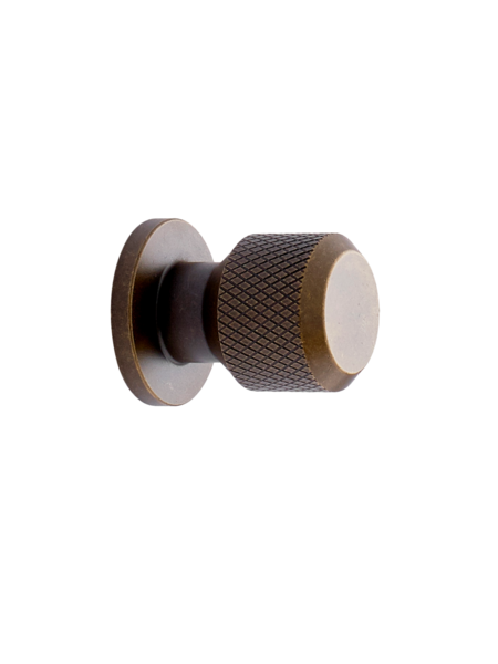 Furnipart Meubelknop MANOR-Round kruislings geslepen Ø 25 mm antiek messing