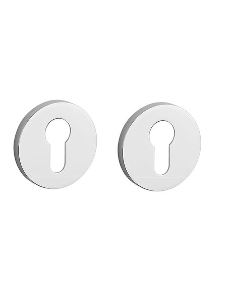 STILE Stile cilinderplaatjes rond Ø 53x7mm Chroom gepolijst
