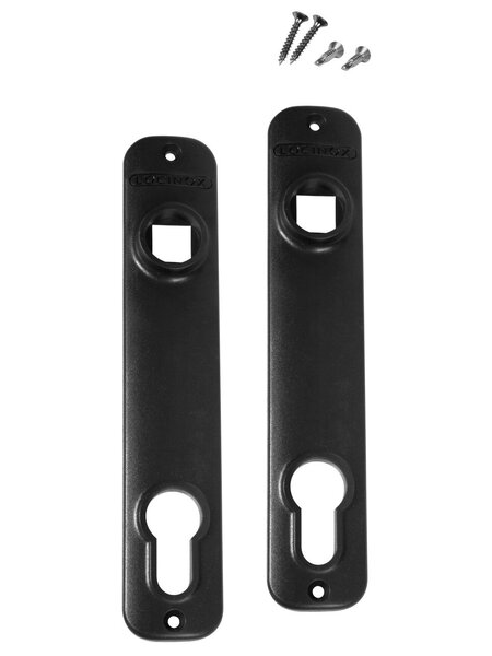 LOCINOX Paar polyamide afdekplaten 3020-HYB-STD voor Locinox insteeksloten