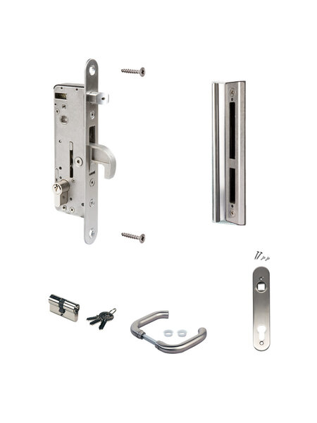 LOCINOX Compleet pakket  H-METAL-SET-54-I voor metalen tuinpoorten