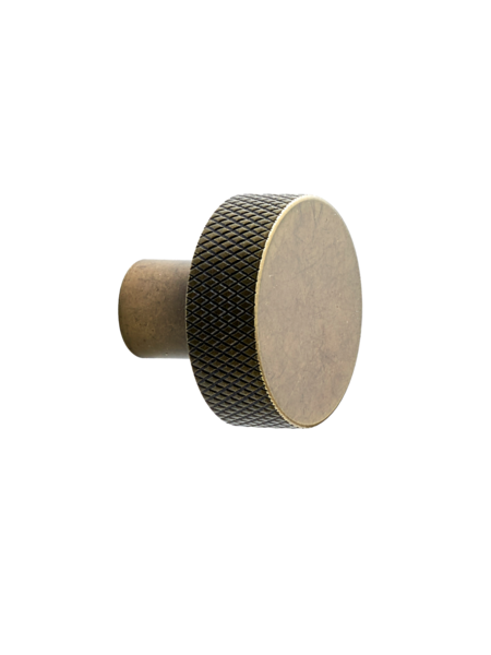 Furnipart Ronde meubelknop SIMON kruislings geslepen Ø 35 mm  Antiek messing