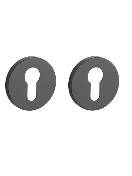 STILE Zwarte STILE cilinderplaatjes rond Ø 53x7mm