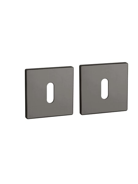 Aprile Aprile sleutelplaatjes vierkant 52x52x5 mm Antraciet gepolijst