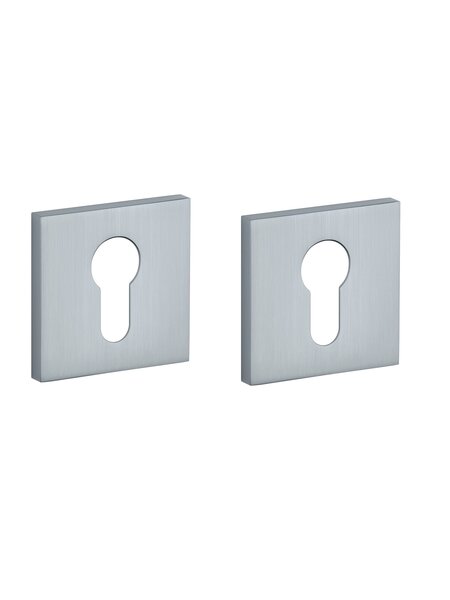 STILE Stile cilinderplaatjes vierkant 53x53x7mm mat Chroom