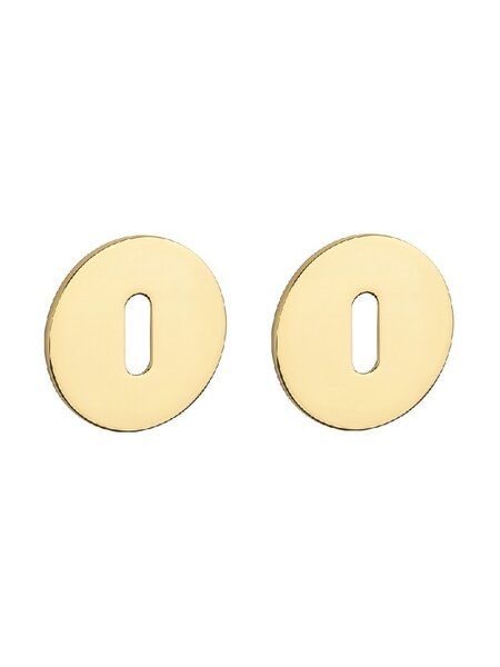 STERK Gouden sleutelplaatjes OVAL 1710 - Ultra dun 3mm - Goud PVD