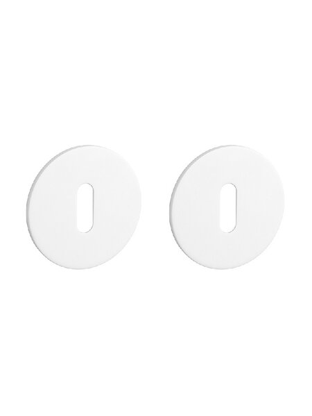 STERK Witte sleutelplaatjes OVAL 1710 - Ultra dun 3mm