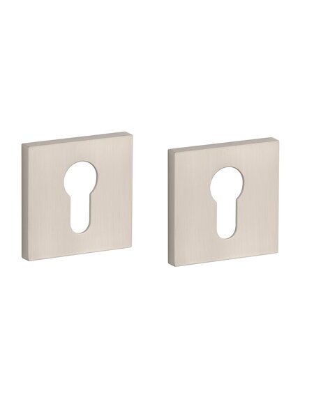 STILE Stile cilinderplaatjes vierkant 53x53x7mm Mat nikkel