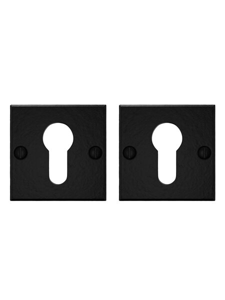 CRAFINO CRAFINO cilinderplaatjes vierkant ROCK - Craft Black - 50 x 50 mm - Per paar