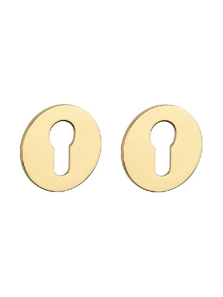 STERK Ronde cilinderplaatjes OVAL 1711 - Ultra dun 3mm - Goud PVD