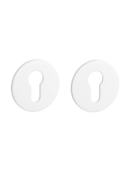STERK Witte cilinderplaatjes OVAL 1711 - Ultra dun 3mm