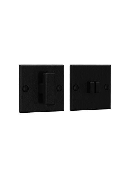 CRAFINO CRAFINO WC-garnituur vierkant ROCK - Craft Black - 50 x 50 mm - Per set