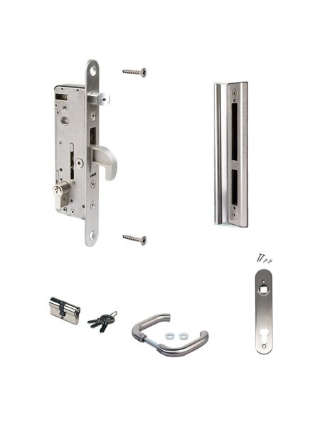 LOCINOX Compleet pakket  H-METAL-SET-80-I voor metalen tuinpoorten